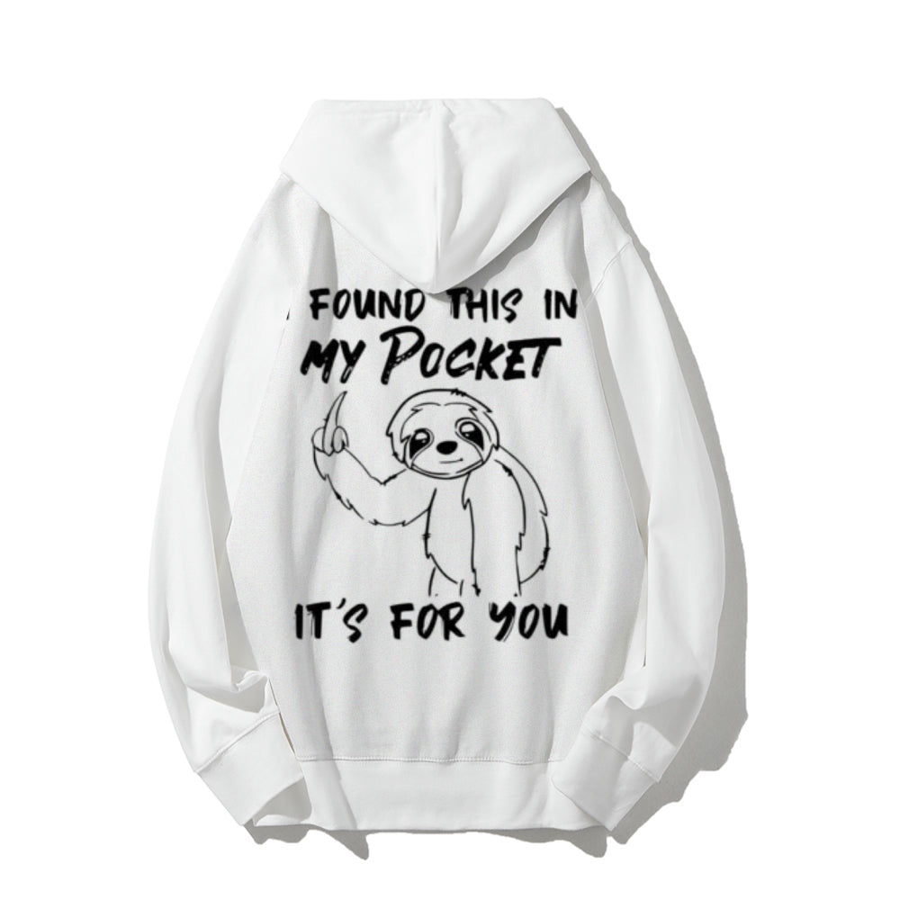 I Found This In My Pocket Funny Letter Graphic Pullover With Kangaroo Pocket Hoodies