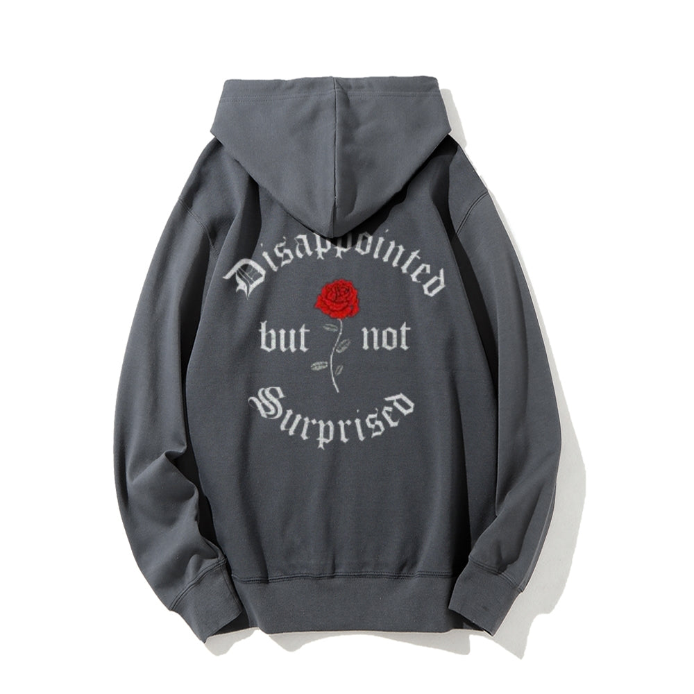 Mens DISAPPOINTED BUT NO SURPRISED Graphic Hoodies