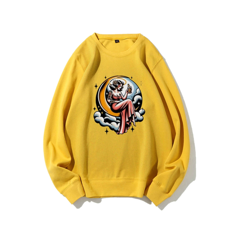 Women High Life Girl Graphic Sweatshirts