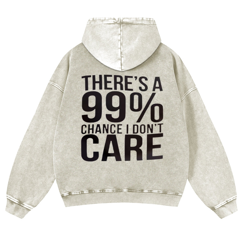 Mens Vintage There's A 99% Chance I Don't Care Hoodies