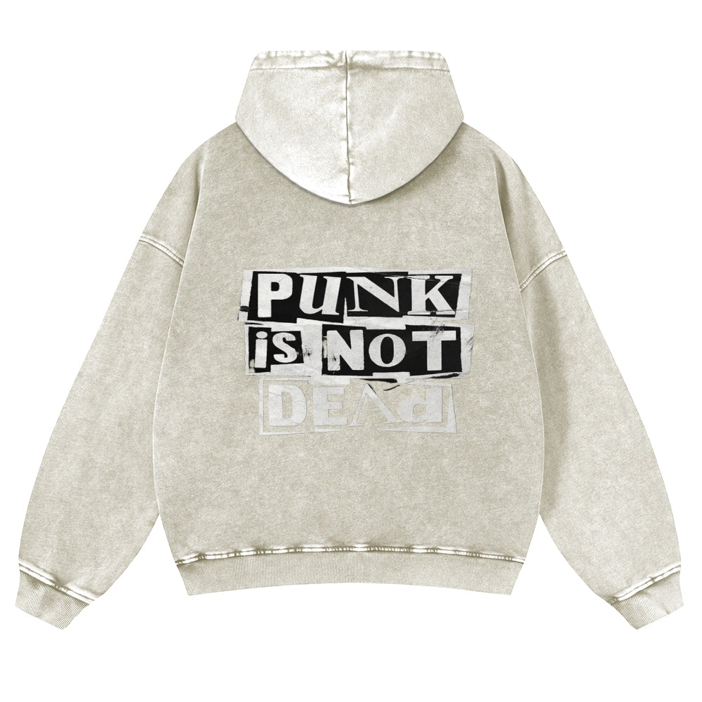 Mens Vintage Punk is Not Dead Hoodies