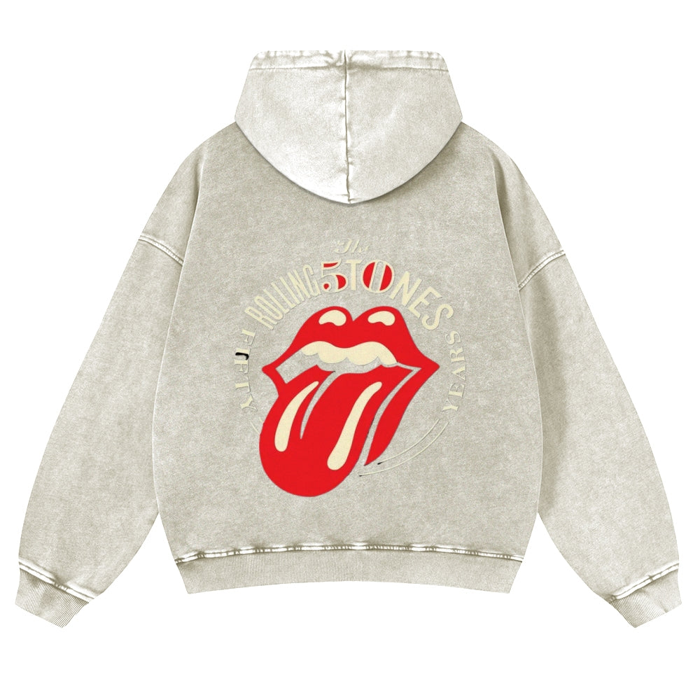 Mens Vintage The Rolling Stones Rock Band Hoodies