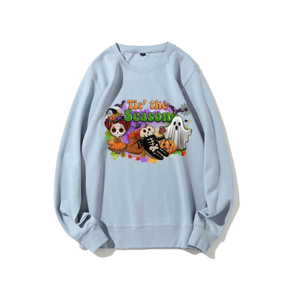 Tis The Season Women Halloween Graphic Sweatshirts