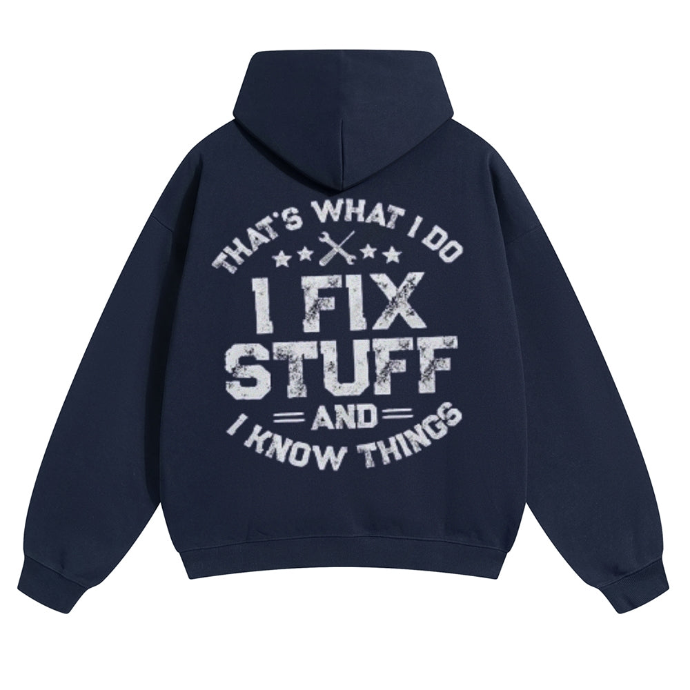 Men's Funny I fix Stuff T-Shirt Mechanic Hoodies