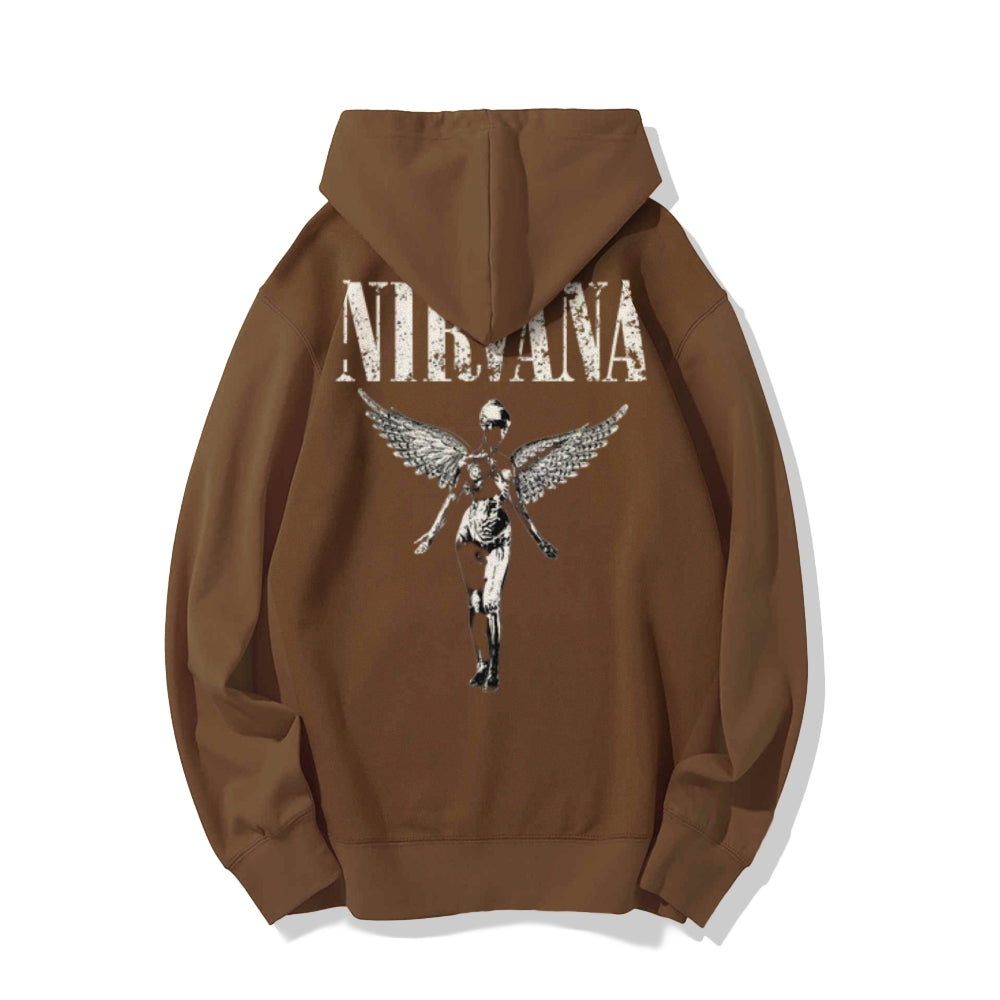 Mens Nirvana Rock Graphic Hoodies