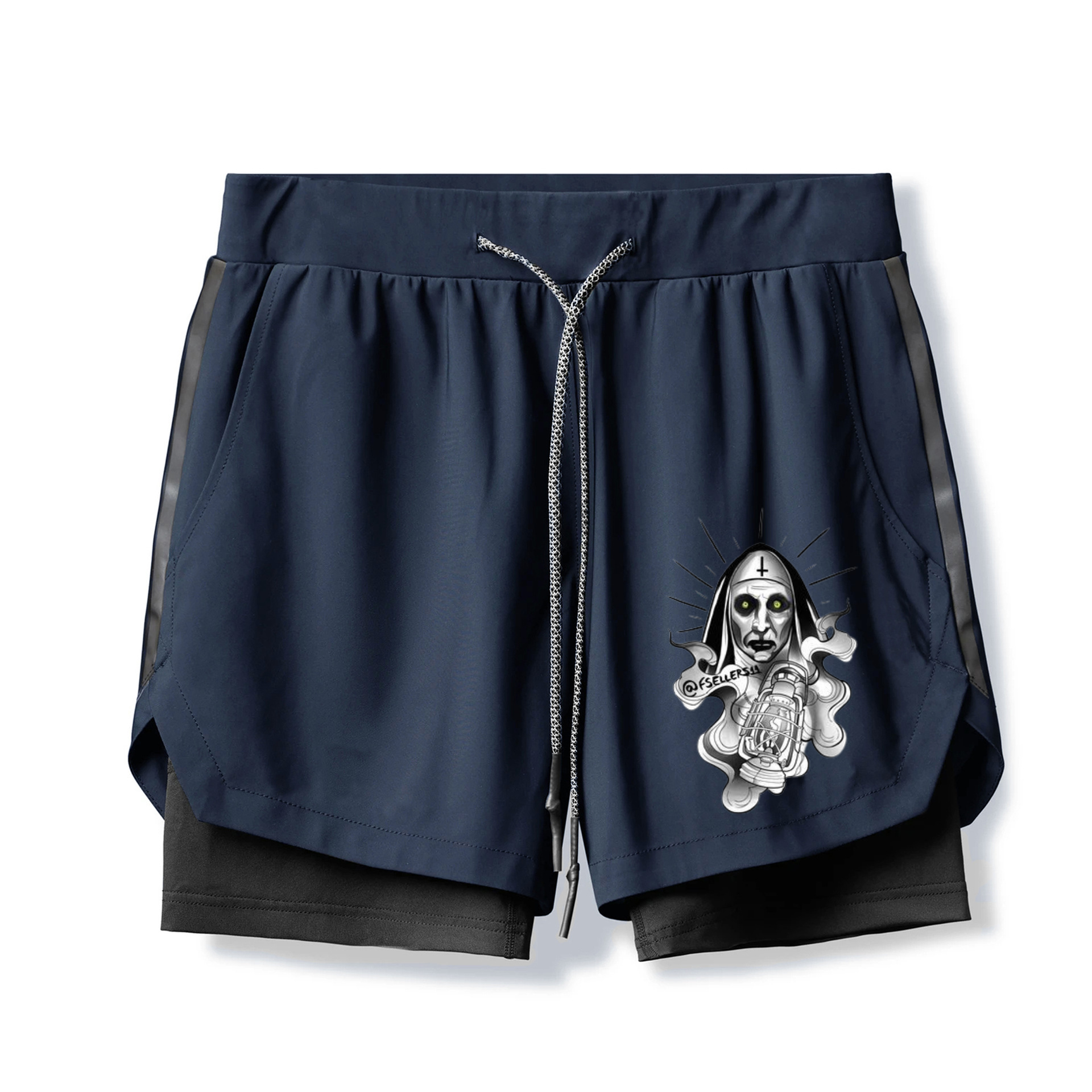 A Freira Valak Nun 2 In 1 Gym Shorts for Men