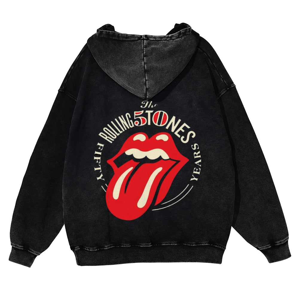 Mens Vintage The Rolling Stones Rock Band Hoodies