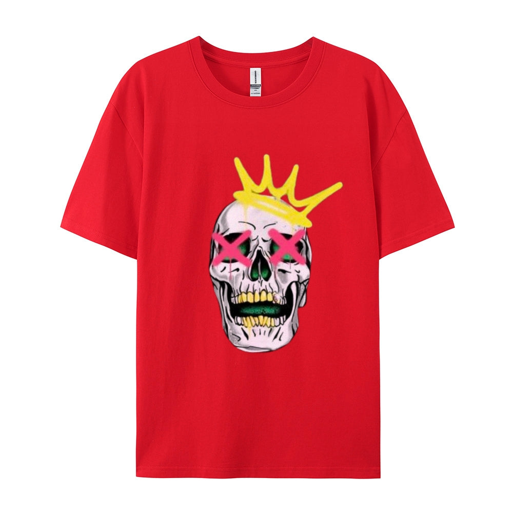 Mens Ruby Tooth King Skull Graphic Tee