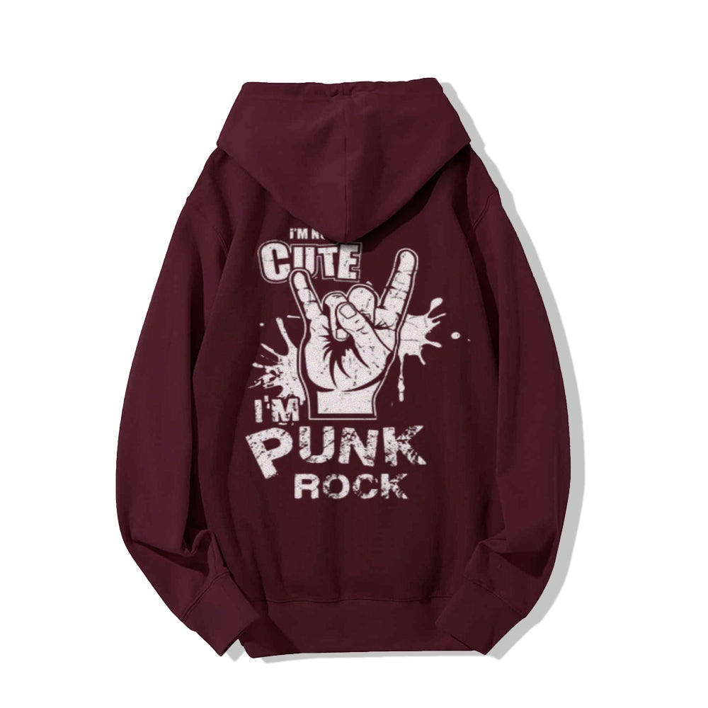 Mens I AM PUNK ROCK Graphic Hoodies