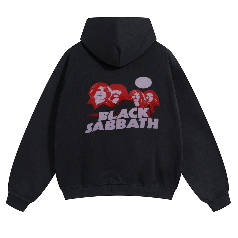 Mens Vintage Black Sabbath Rock Hoodies