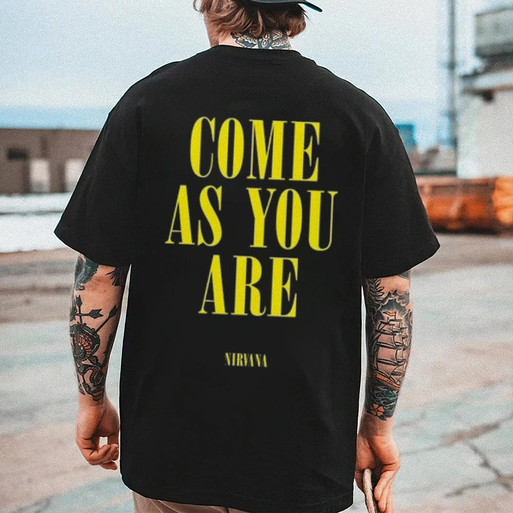 Mens COME AS YOU ARE Graphic Tee