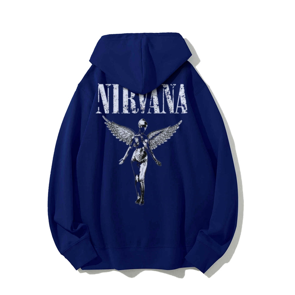 Mens Nirvana Rock Graphic Hoodies