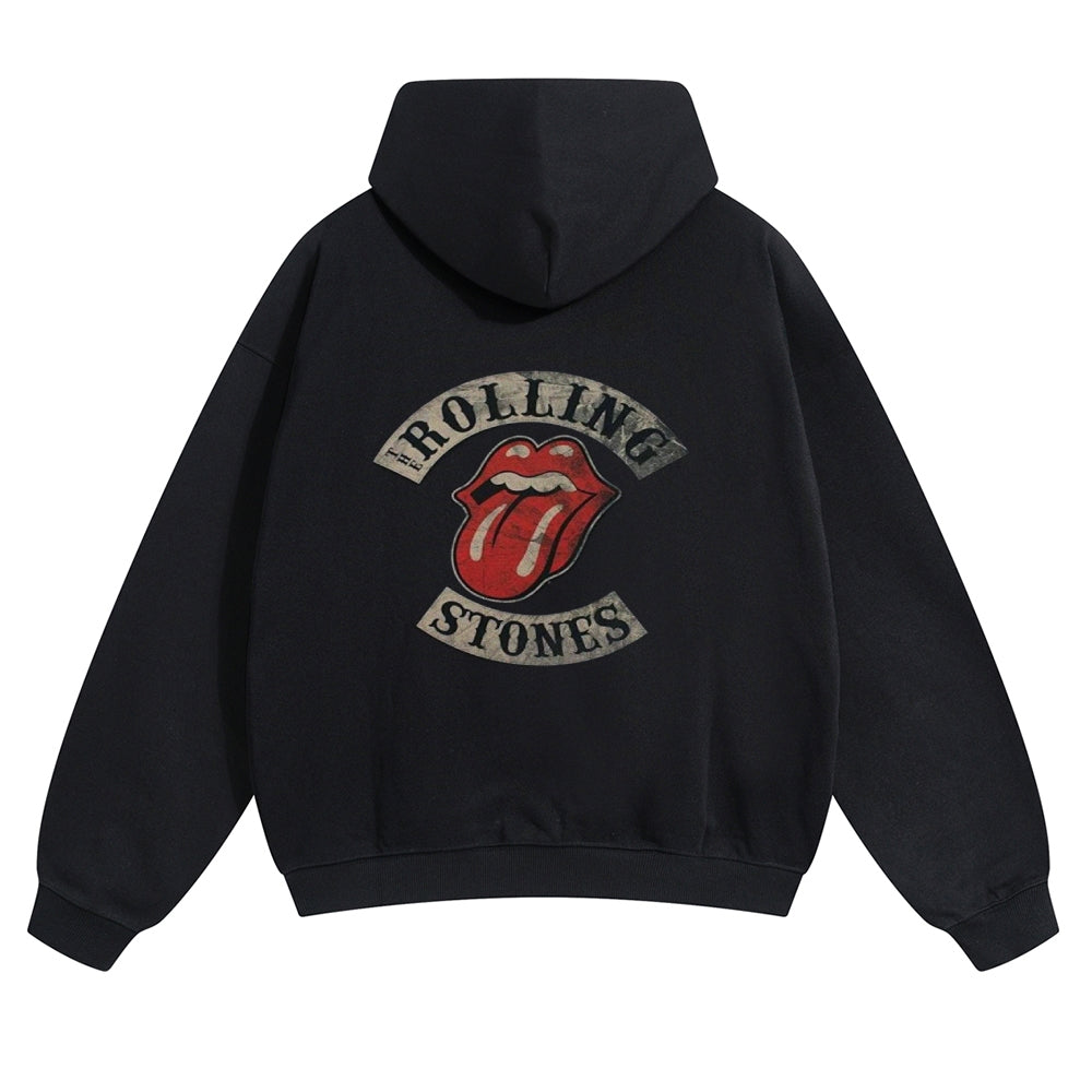 Mens Vintage The Rolling Stones Rock Band Hoodies