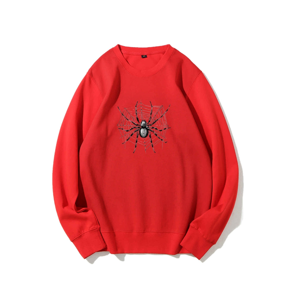 Mens Halloween Spider Graphic Sweatshirts