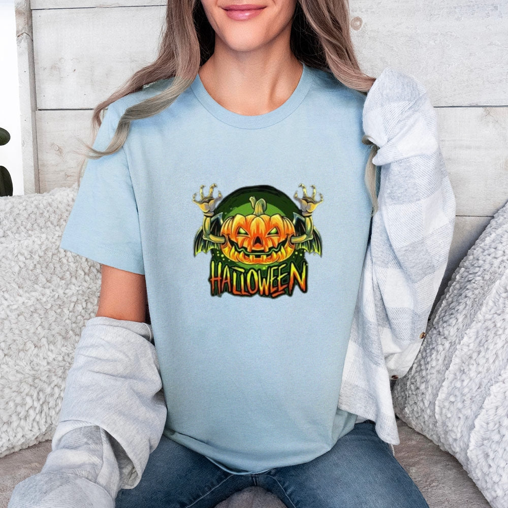 Women Halloween Vamprie Bat Graphic T-shirt