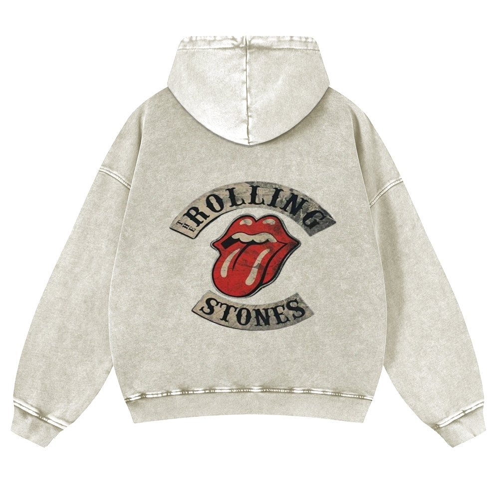 Mens Vintage The Rolling Stones Rock Band Hoodies