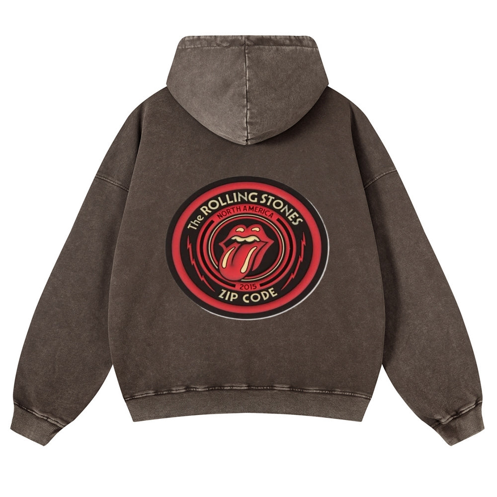 Mens Vintage The Rolling Stones Rock Band Hoodies