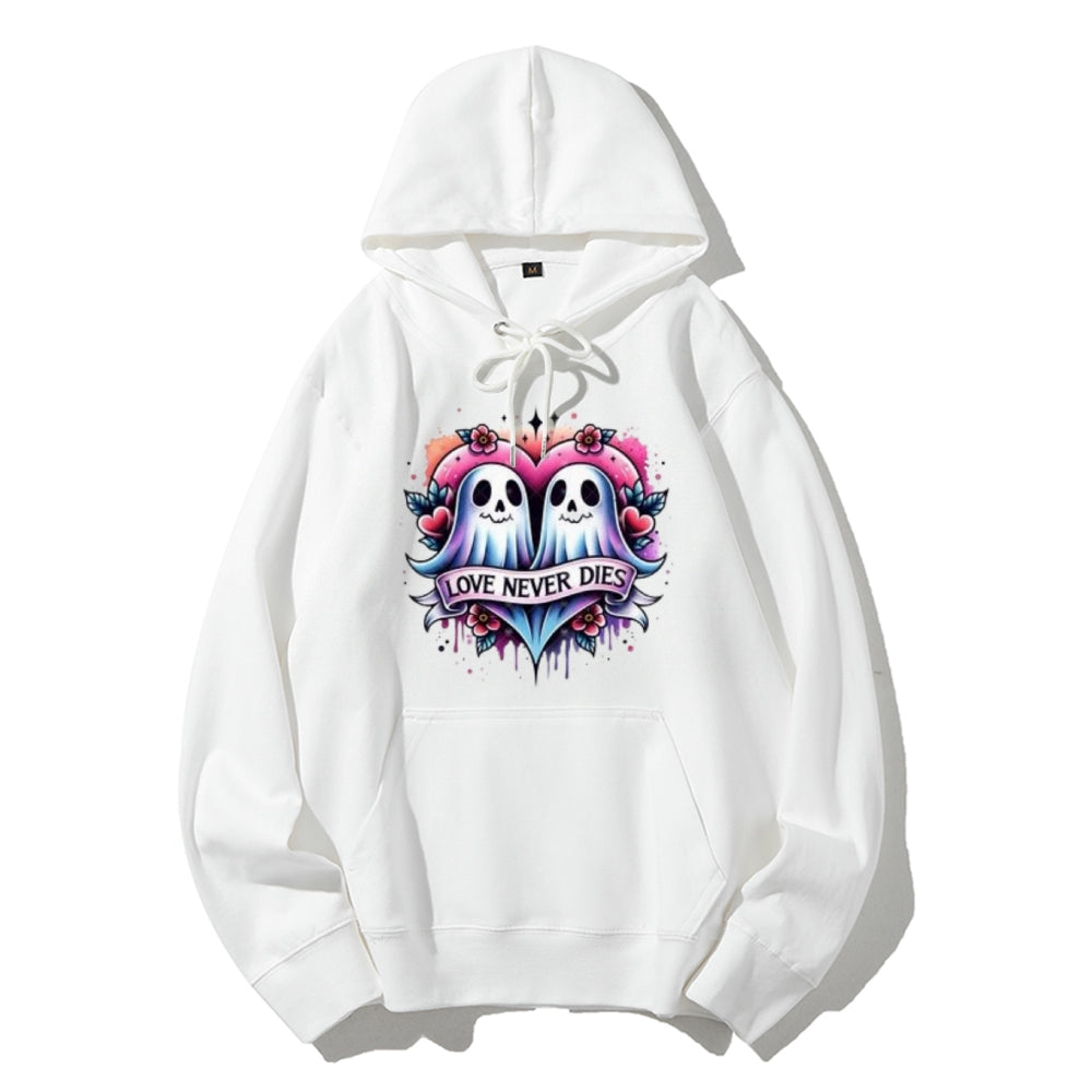 Women Love Never Dies Ghost Graphic Hoodies