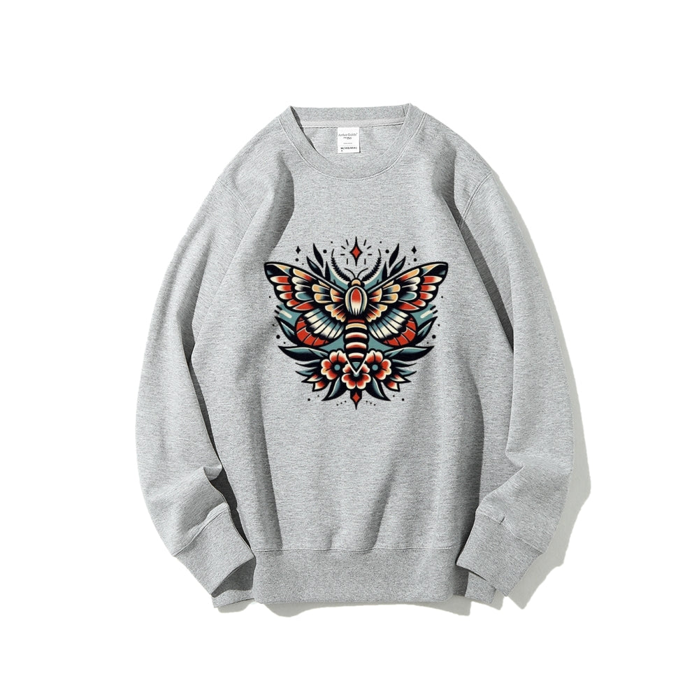 Women Flower Butterfly Graphic Sweatshirts