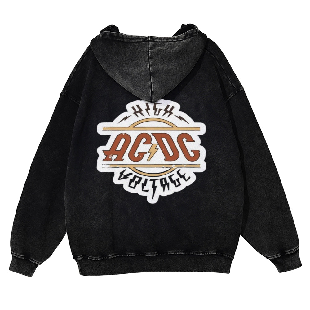 Mens Vintage ACDC Rock Band Hoodies