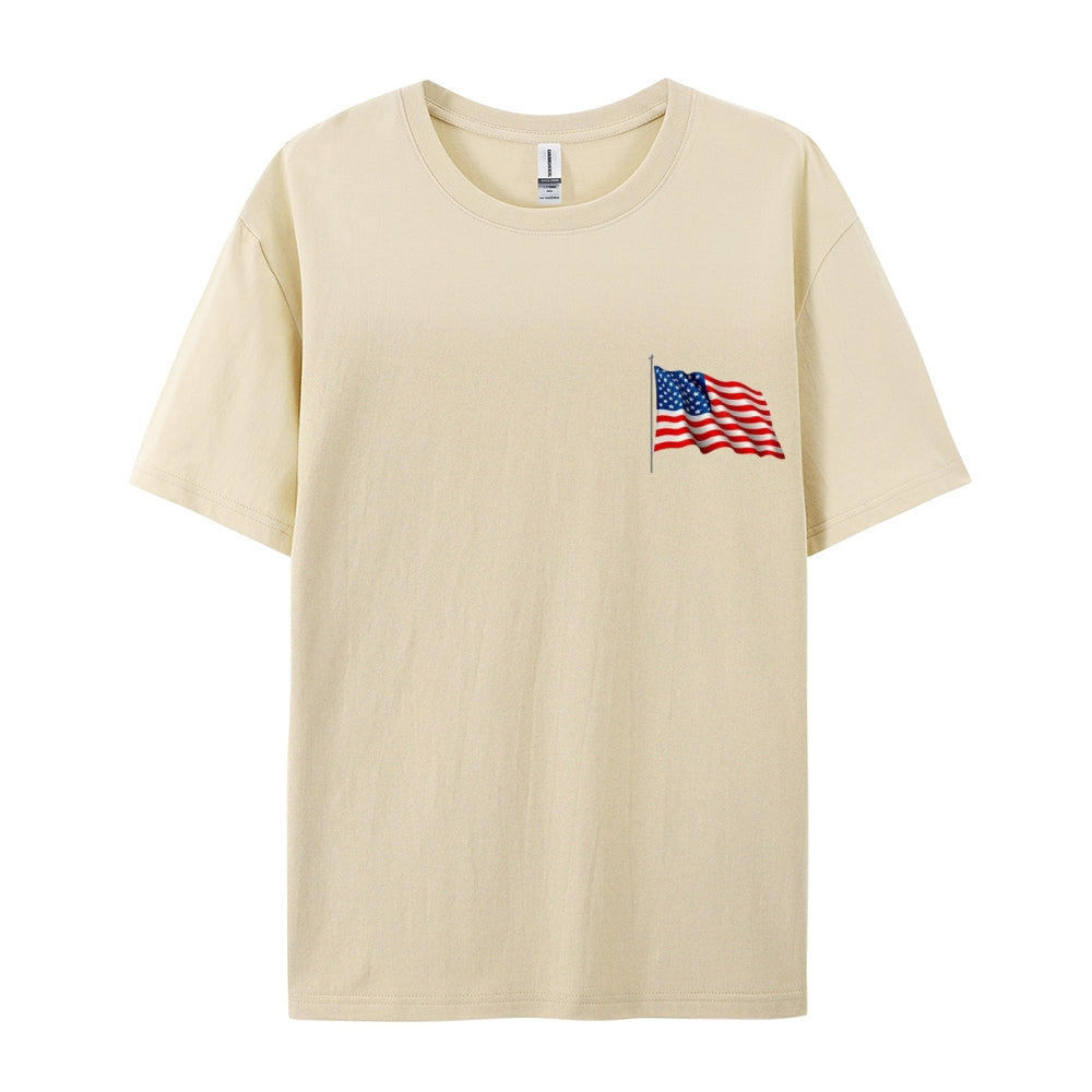 Mens Flag Independence Day Stars Stripes Graphic Tee