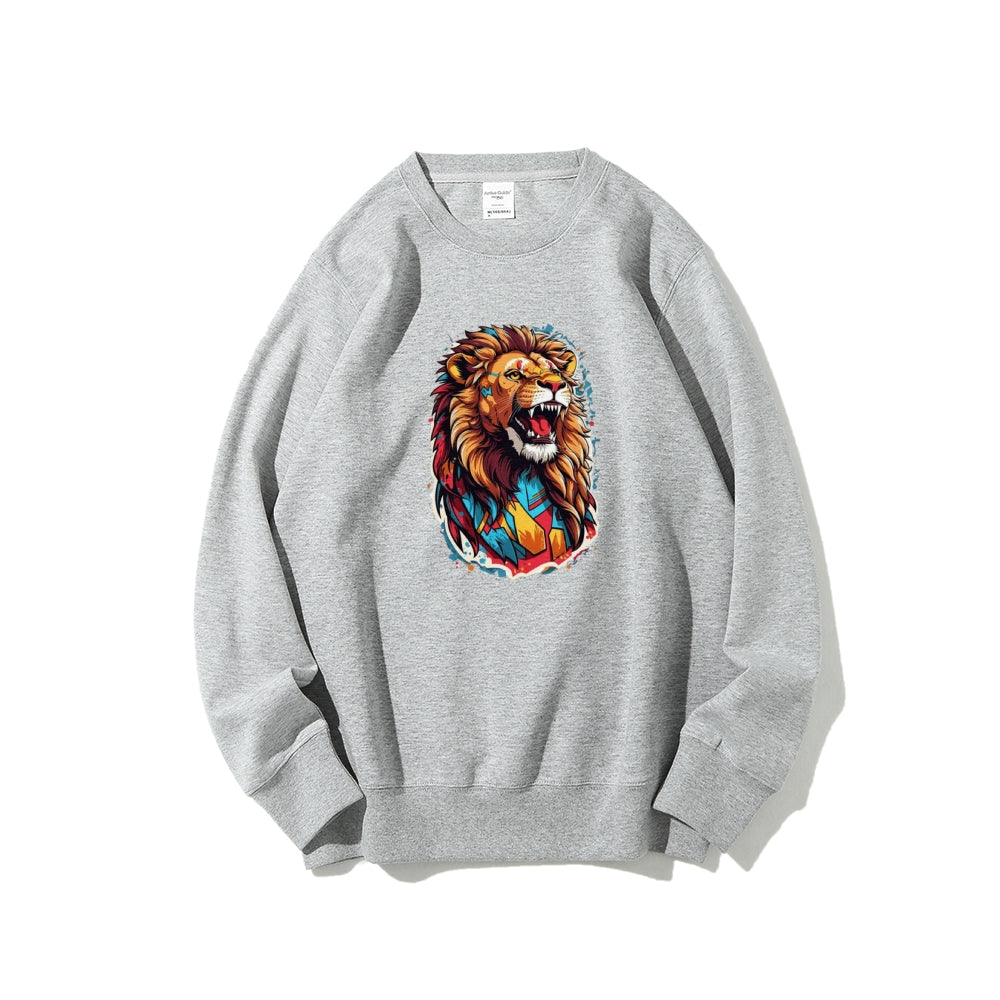 Mens Lion Roar Graphic Sweatshirts