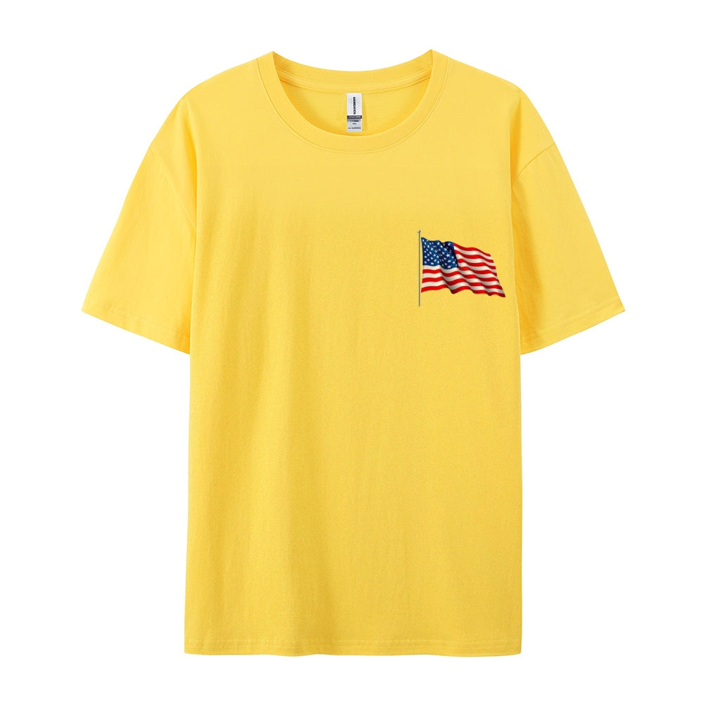 Mens Flag Independence Day Stars Stripes Graphic Tee