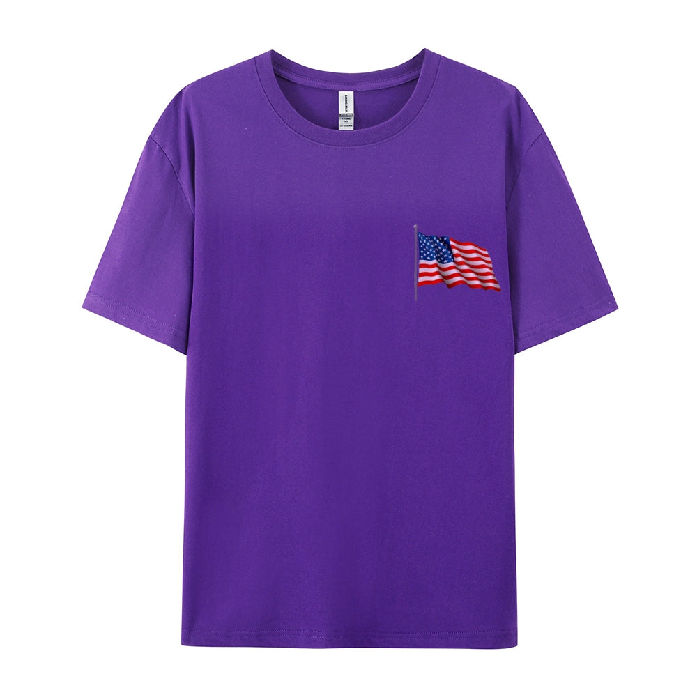 Mens Flag Independence Day Stars Stripes Graphic Tee