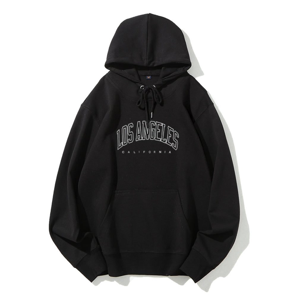 Mens Los Angeles City Letter Graphic Pullover Hoodies