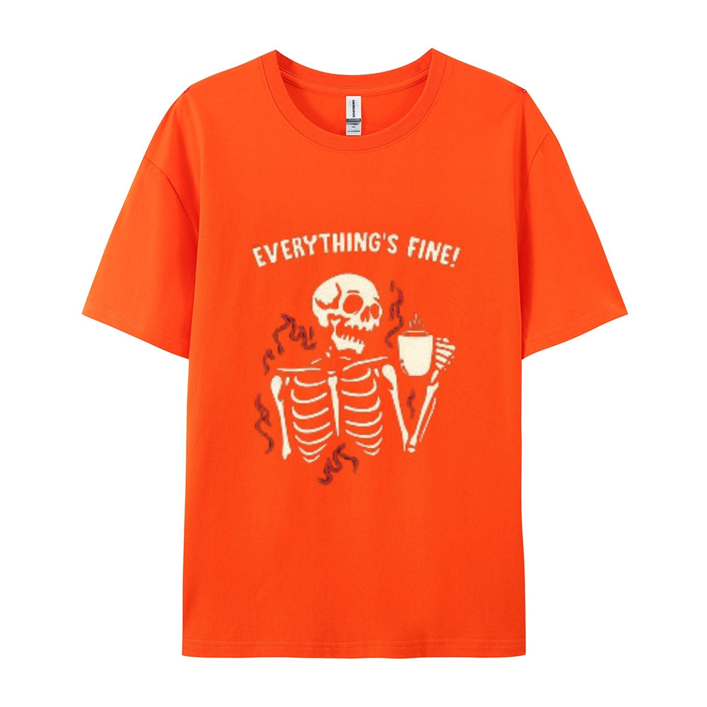 Mens Skull Drink Water Graphic Tee