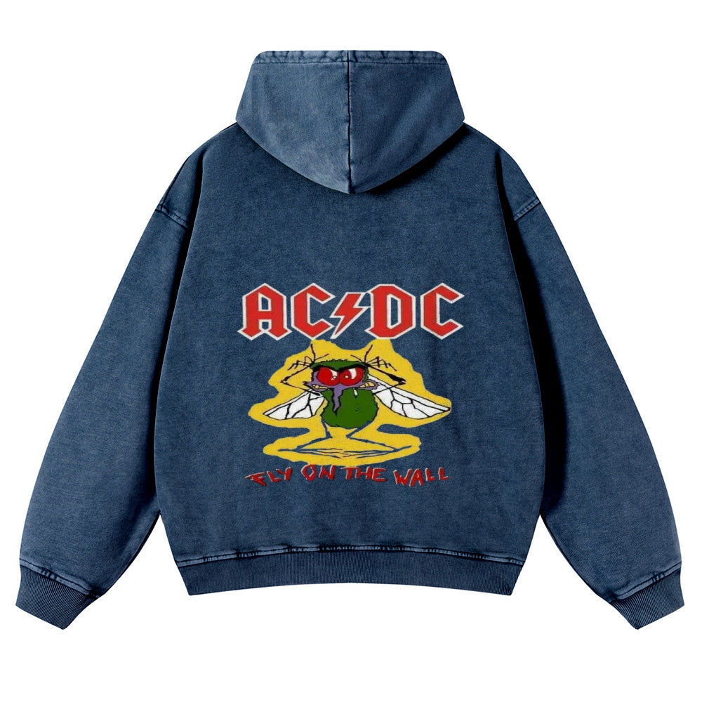 Mens Vintage ACDC Rock Band Hoodies