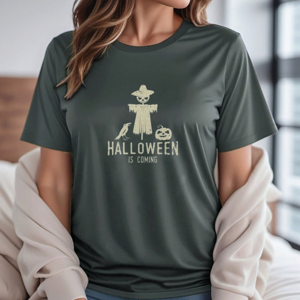 Women Halloween Is Coming Graphic T-shirt