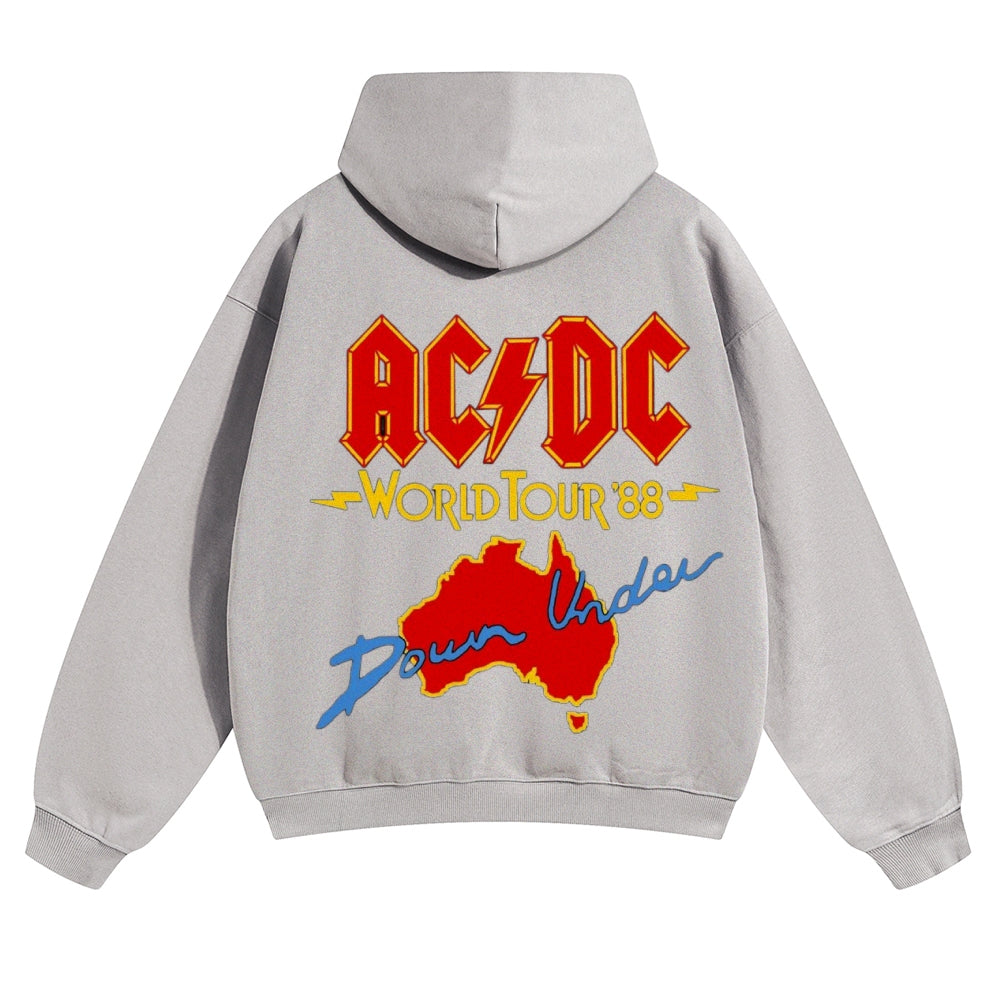 Mens Vintage ACDC Rock Band Hoodies