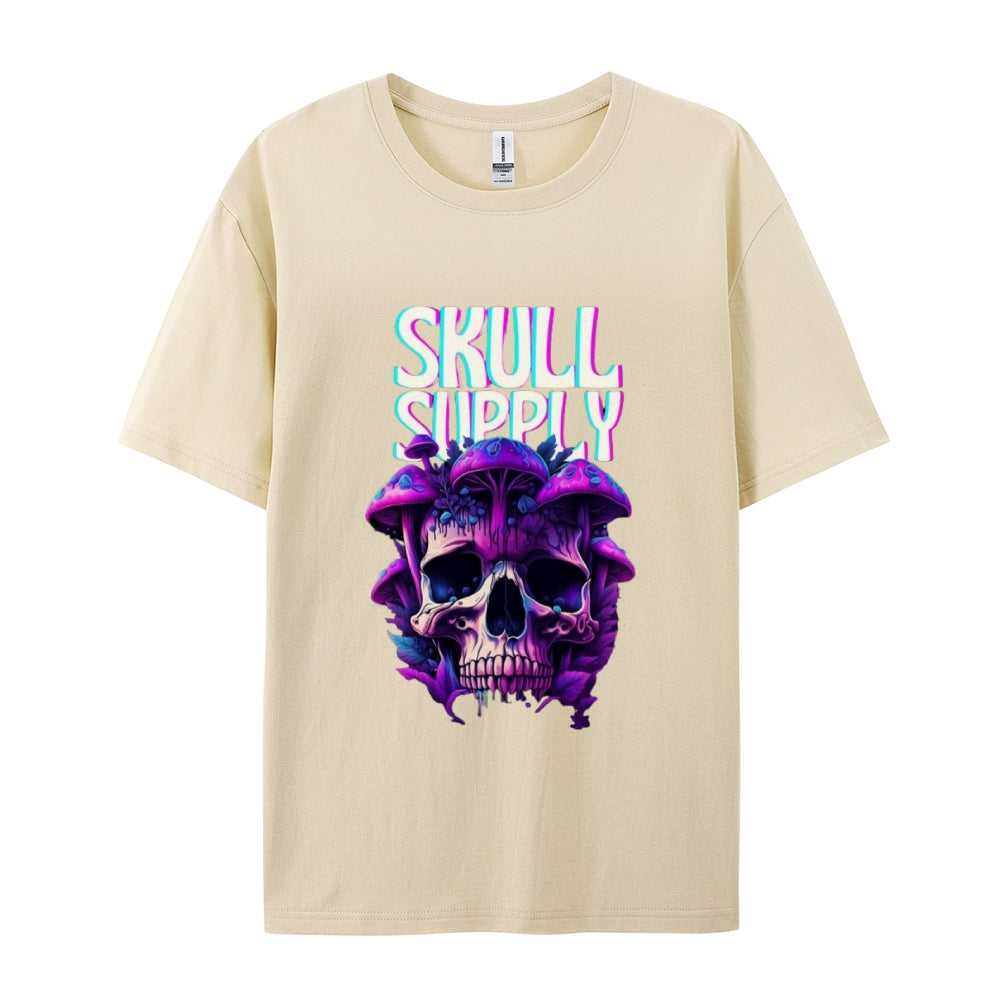 Mens Halloween Skull Supply Graphic Tee