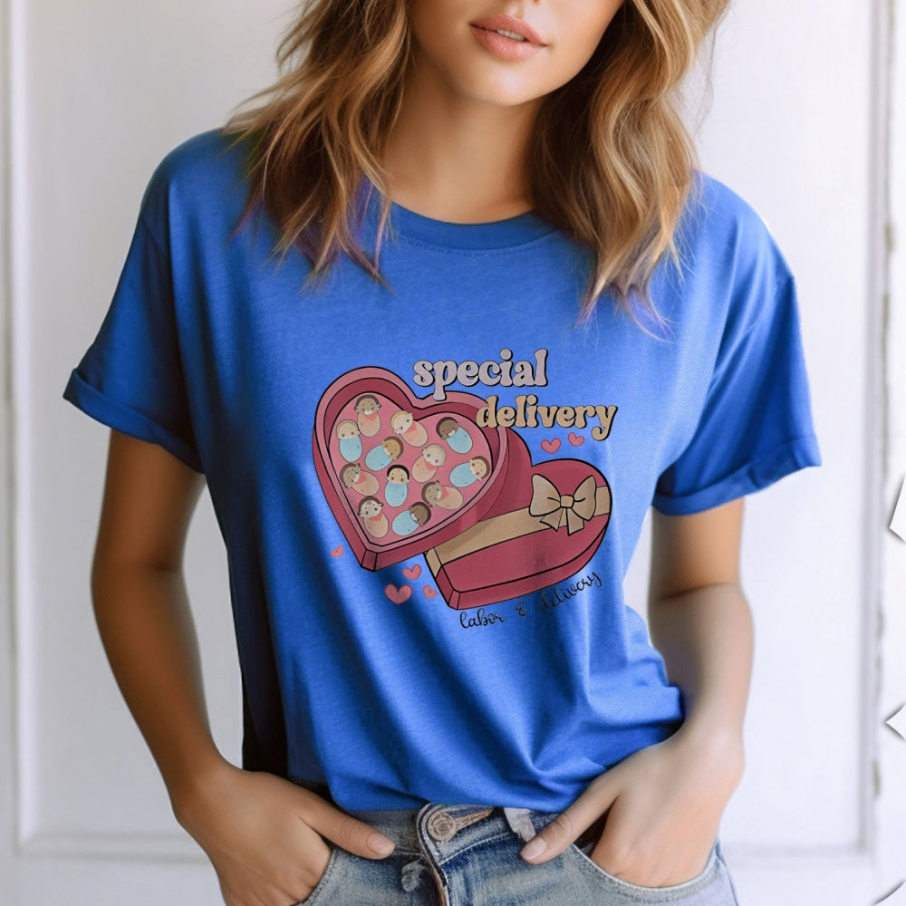 Women Happy Valentine's Day Gift Print Graphic T-shirt