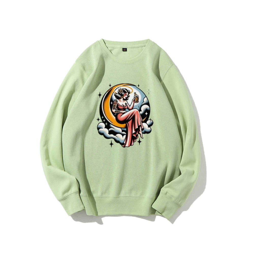 Women High Life Girl Graphic Sweatshirts