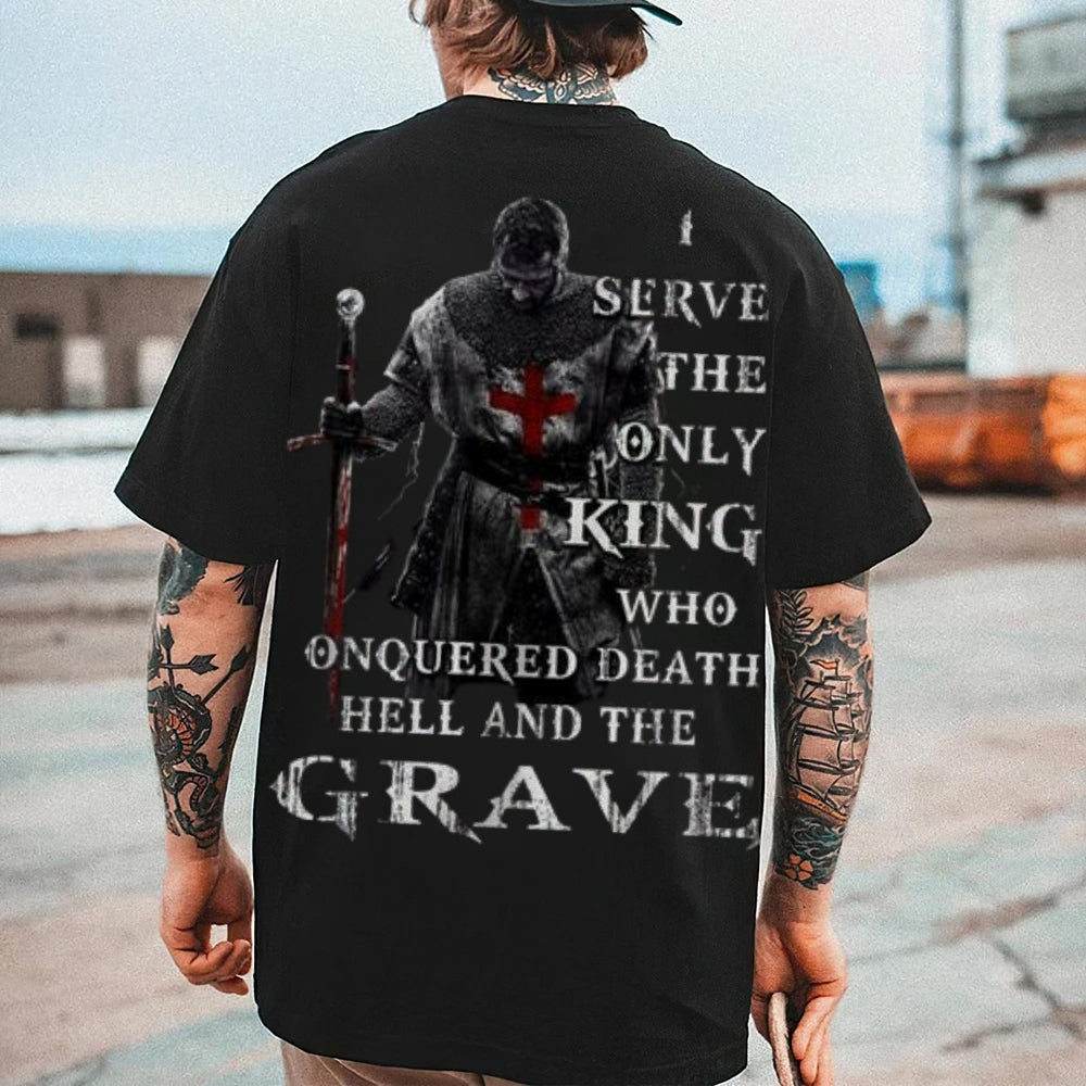 Mens I SERVE THE ONLY KING Graphic Tee