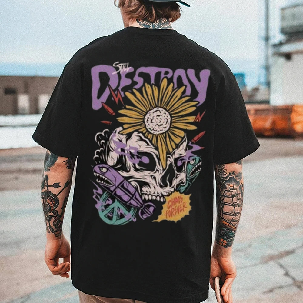 Mens Streetwear Graphic Graphic Tee