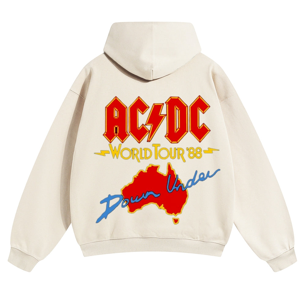 Mens Vintage ACDC Rock Band Hoodies