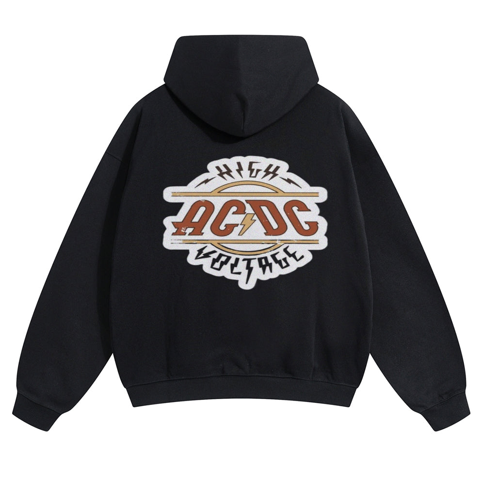 Mens Vintage ACDC Rock Hoodies