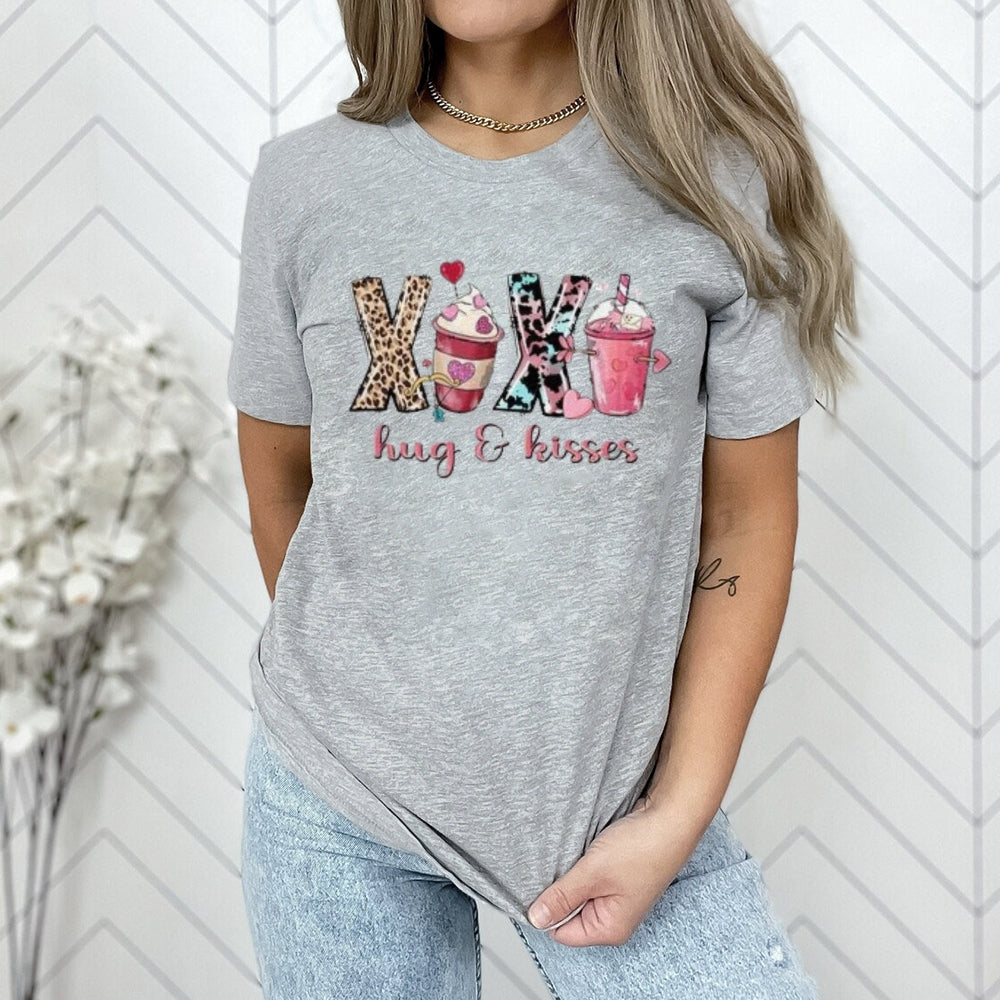 Women Coffee Is My Valentine's Day Print Graphic T-shirt