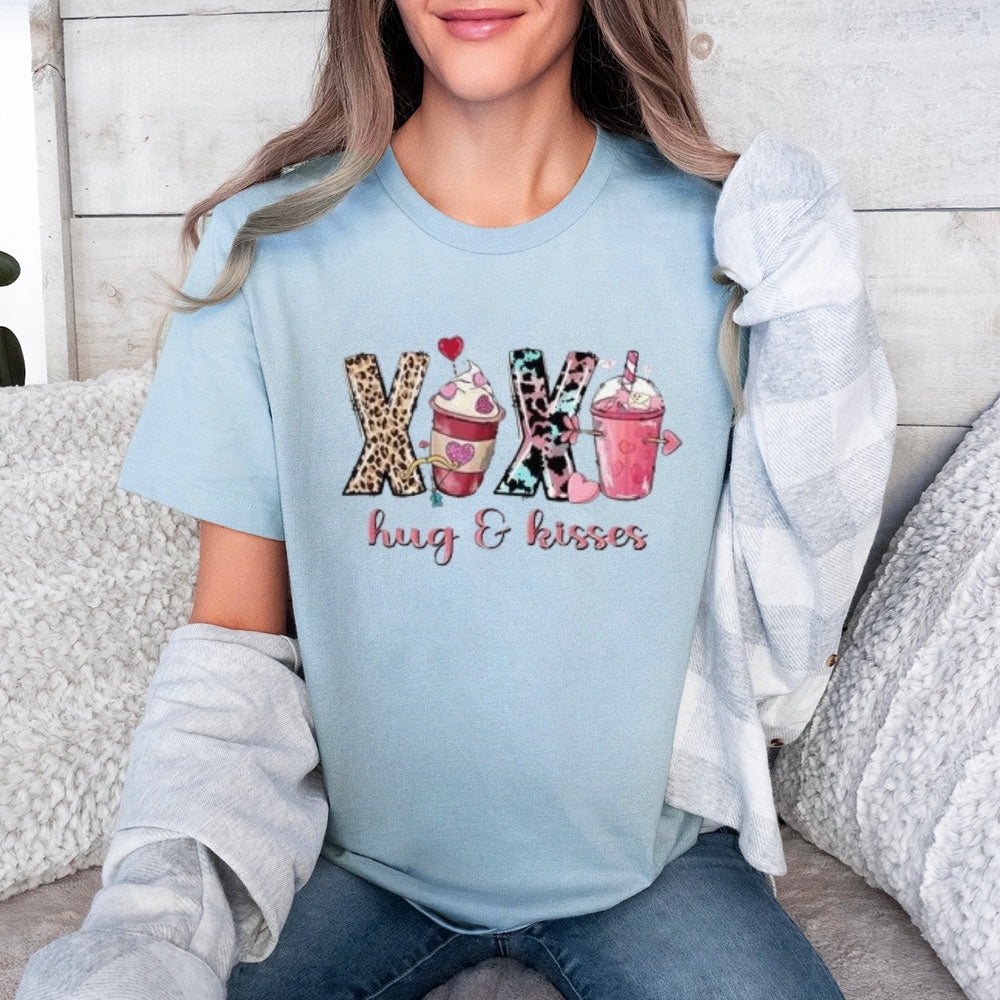 Women Coffee Is My Valentine's Day Print Graphic T-shirt