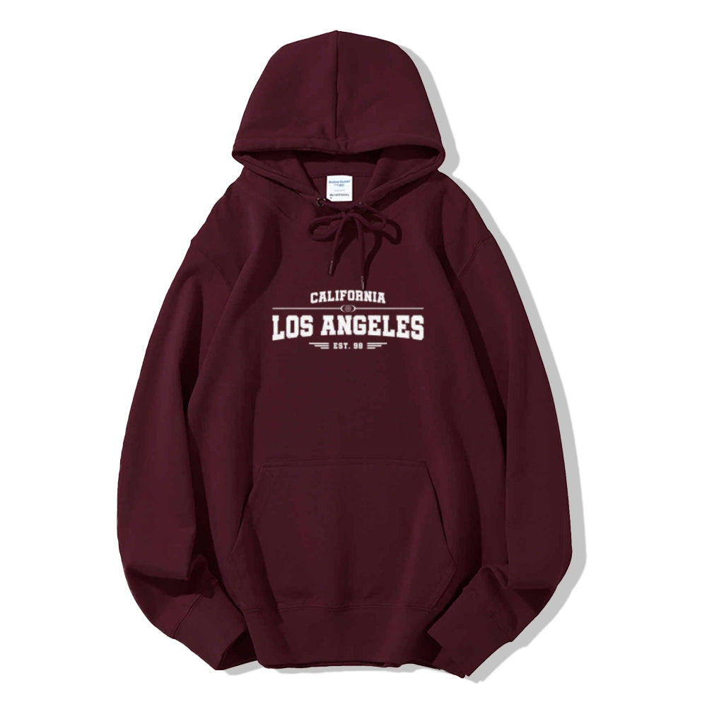 Mens Los Angeles City Graphic Pullover Hoodies