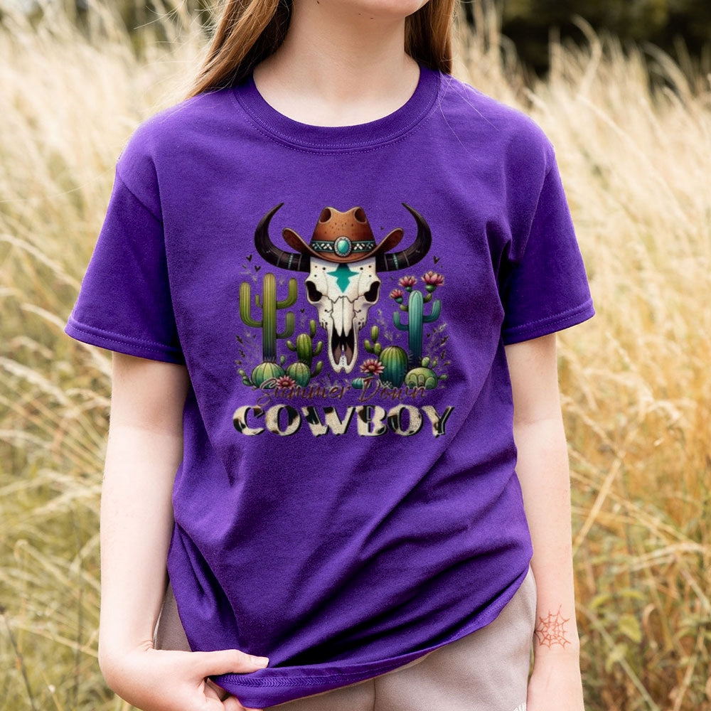 Women Western Cowboy Style Graphic T-shirt