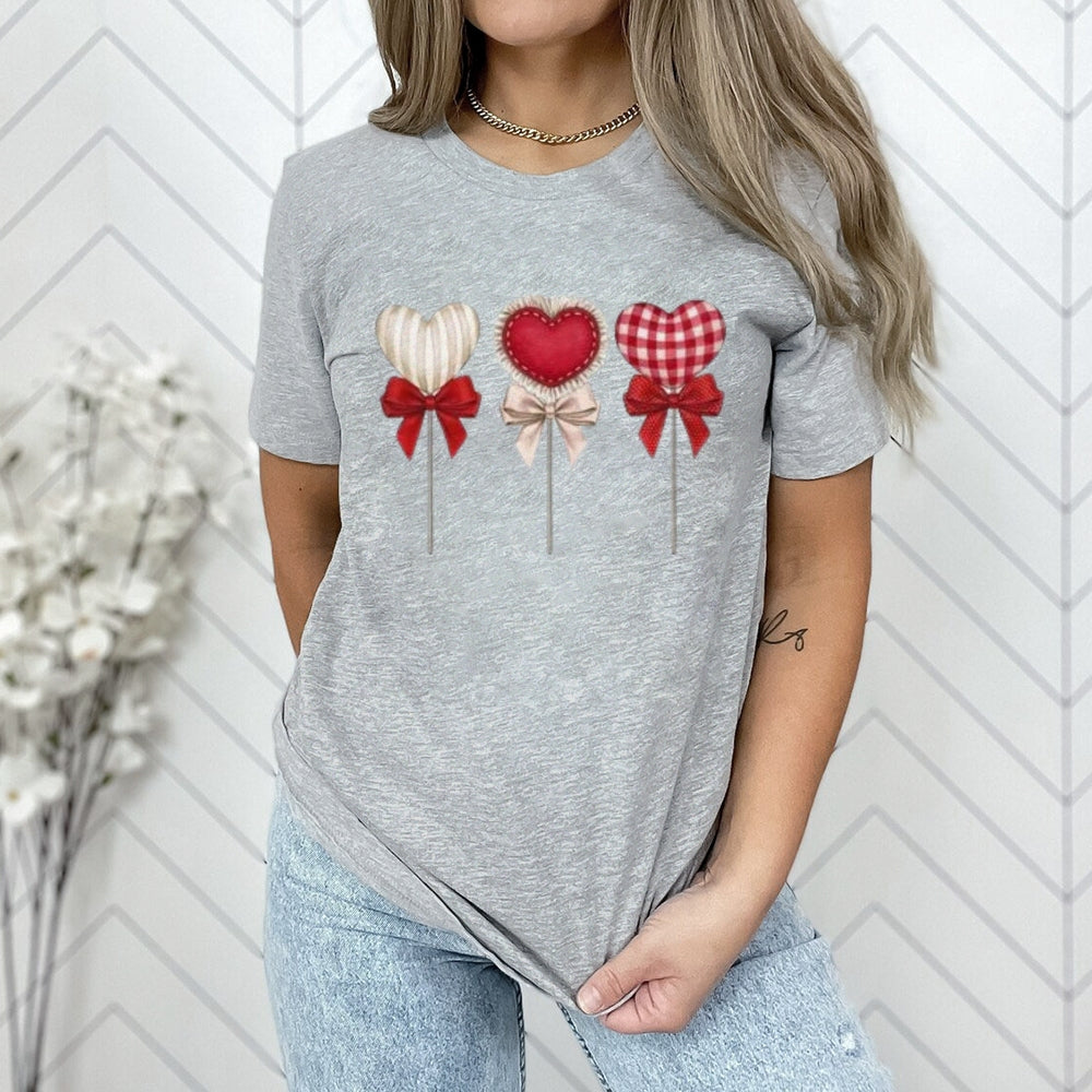 Women Happy Valentine's Day Print Graphic T-shirt