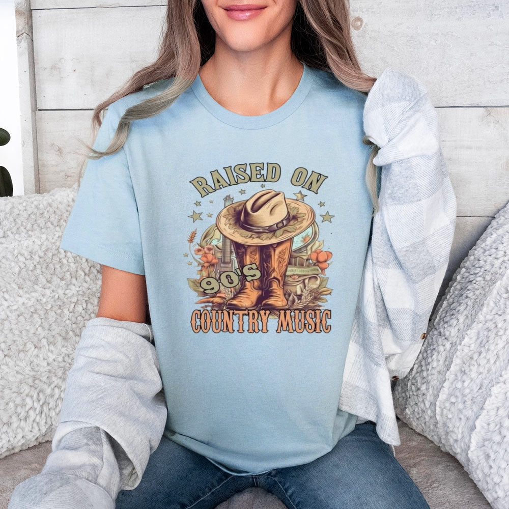 Women Raised On 90's Country Music Graphic T-shirt