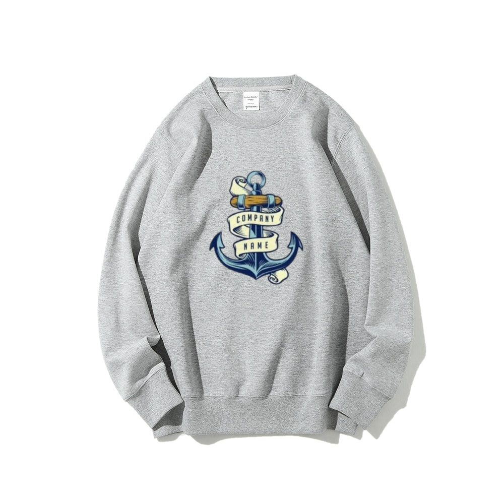 Women Blue Anchor Graphic Sweatshirts