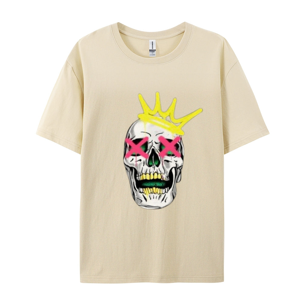 Mens Ruby Tooth King Skull Graphic Tee