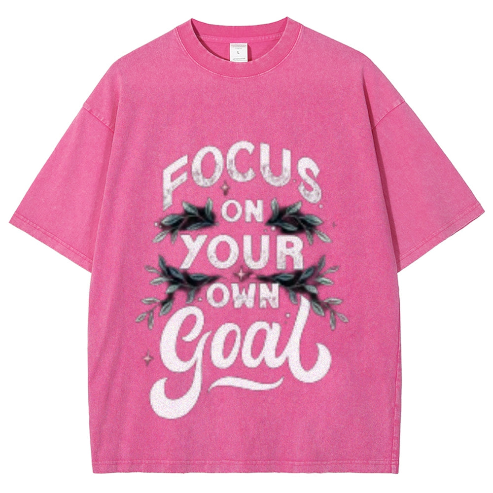 Women Focus On Your Goal Graphic Tee