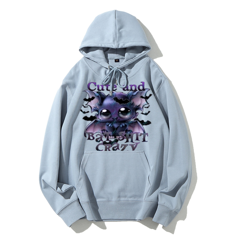 Women Cute and Crazy Bat Graphic Hoodies